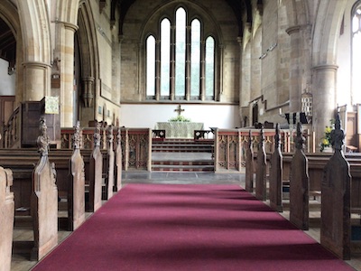 Centre Aisle and Chancel - All Saints, Thornham
