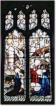 Window showing Bible scenes - St. Mary's, Titchwell
