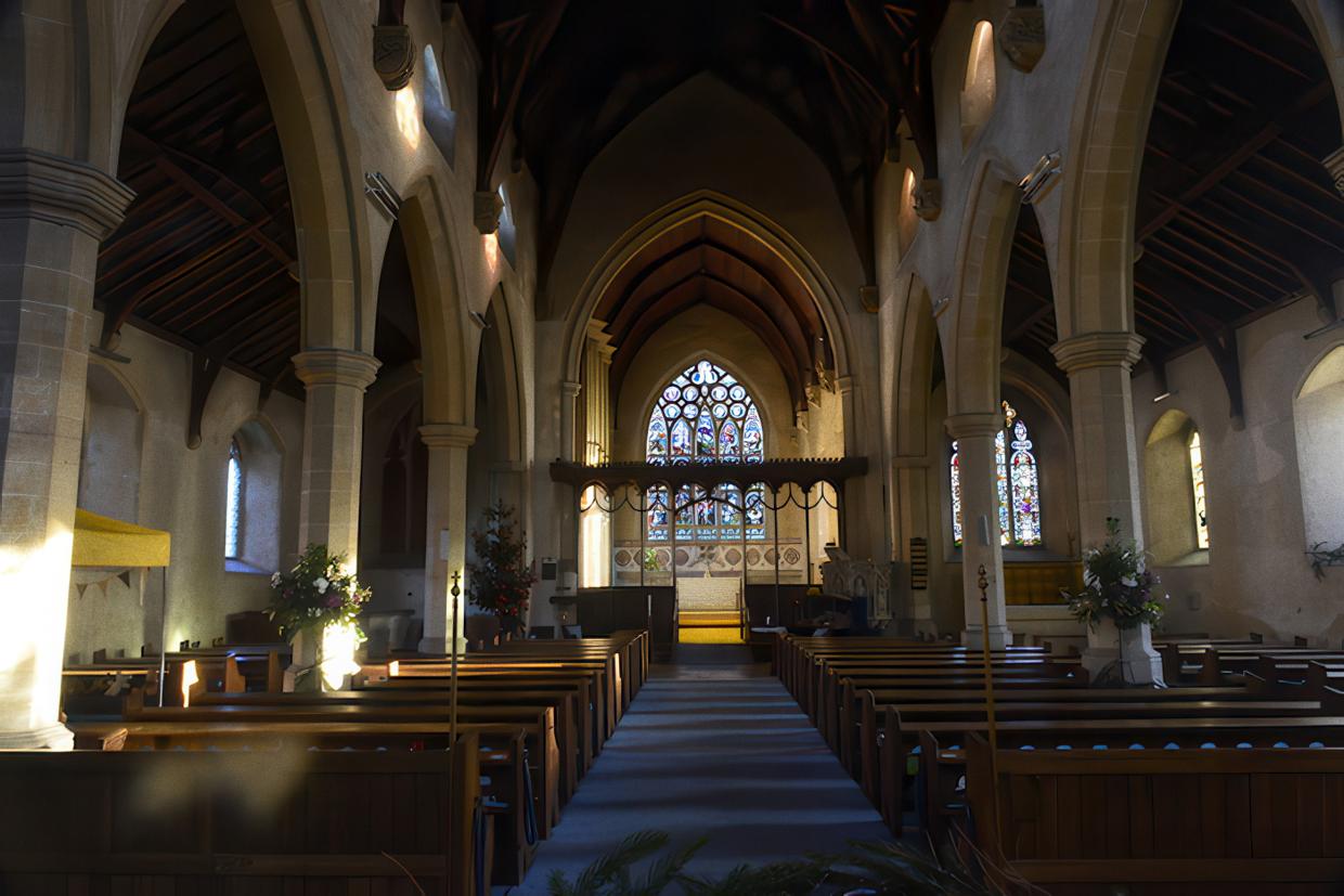 St. Mary's, Old Hunstanton - The nave towards the altar