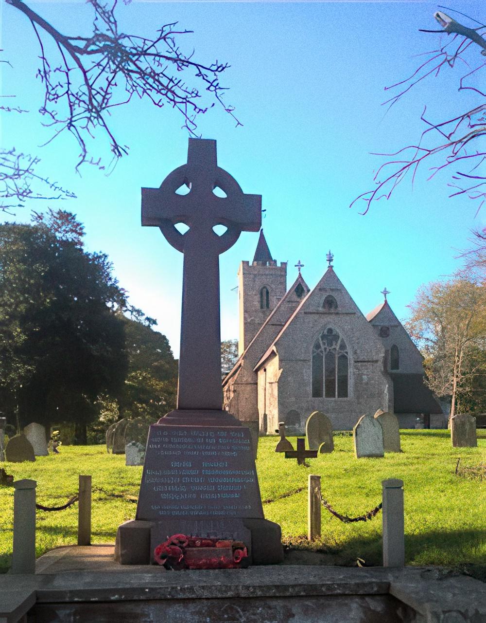The war memorial at St. Andrew's, Ringstead